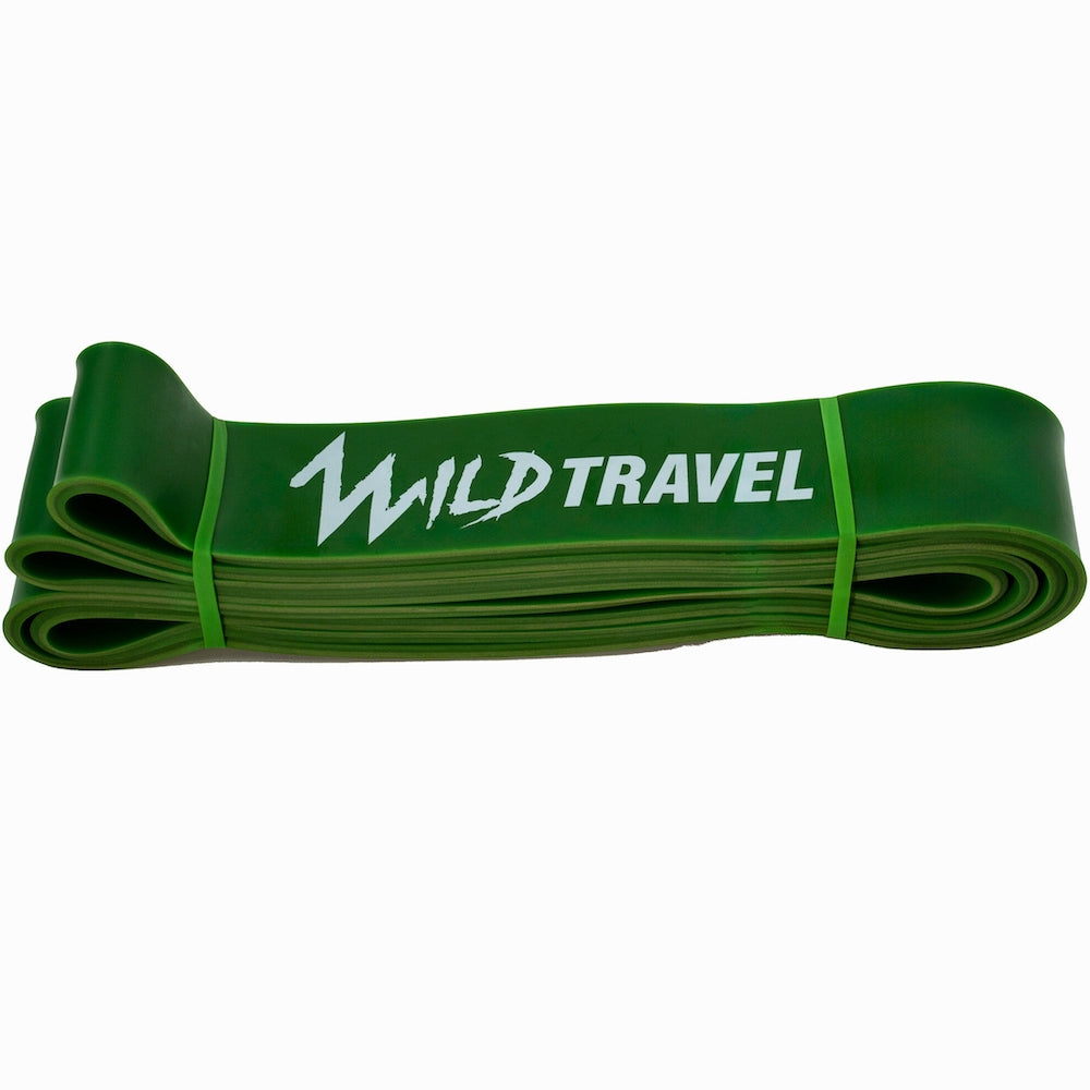 BANDA ELÁSTICA WILD TRAVEL POWER BANDS VERDE DE RESISTENCIA PULL UP GYM - 2