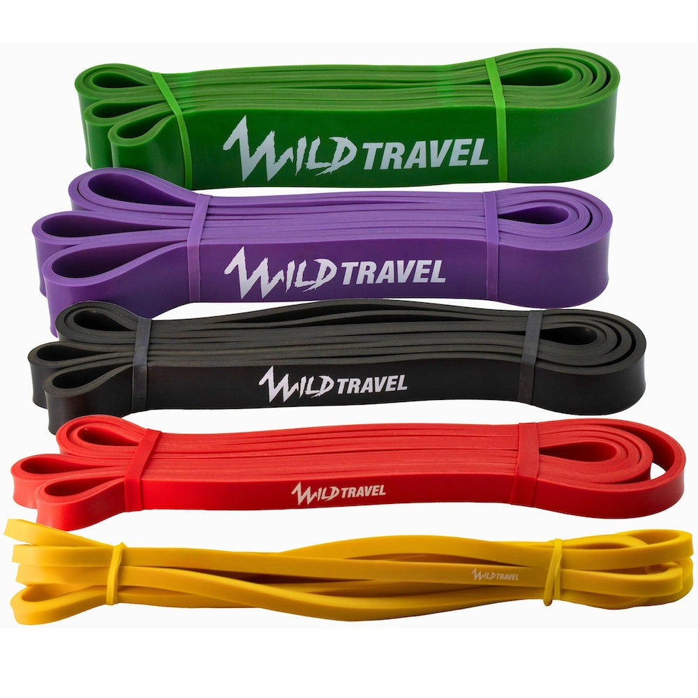 BANDA ELÁSTICA WILD TRAVEL POWER BANDS VERDE DE RESISTENCIA PULL UP GYM - 7