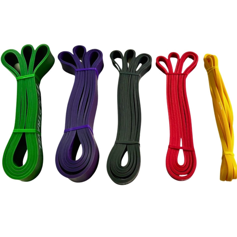 BANDA ELÁSTICA WILD TRAVEL POWER BANDS MORADA DE RESISTENCIA PULL UP GYM - 5