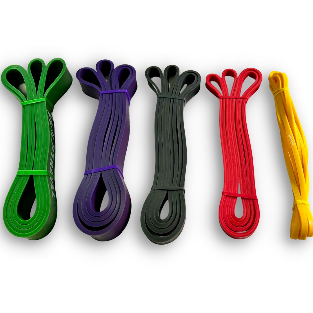 BANDA ELÁSTICA WILD TRAVEL POWER BANDS NEGRA DE RESISTENCIA PULL UP GYM - 3