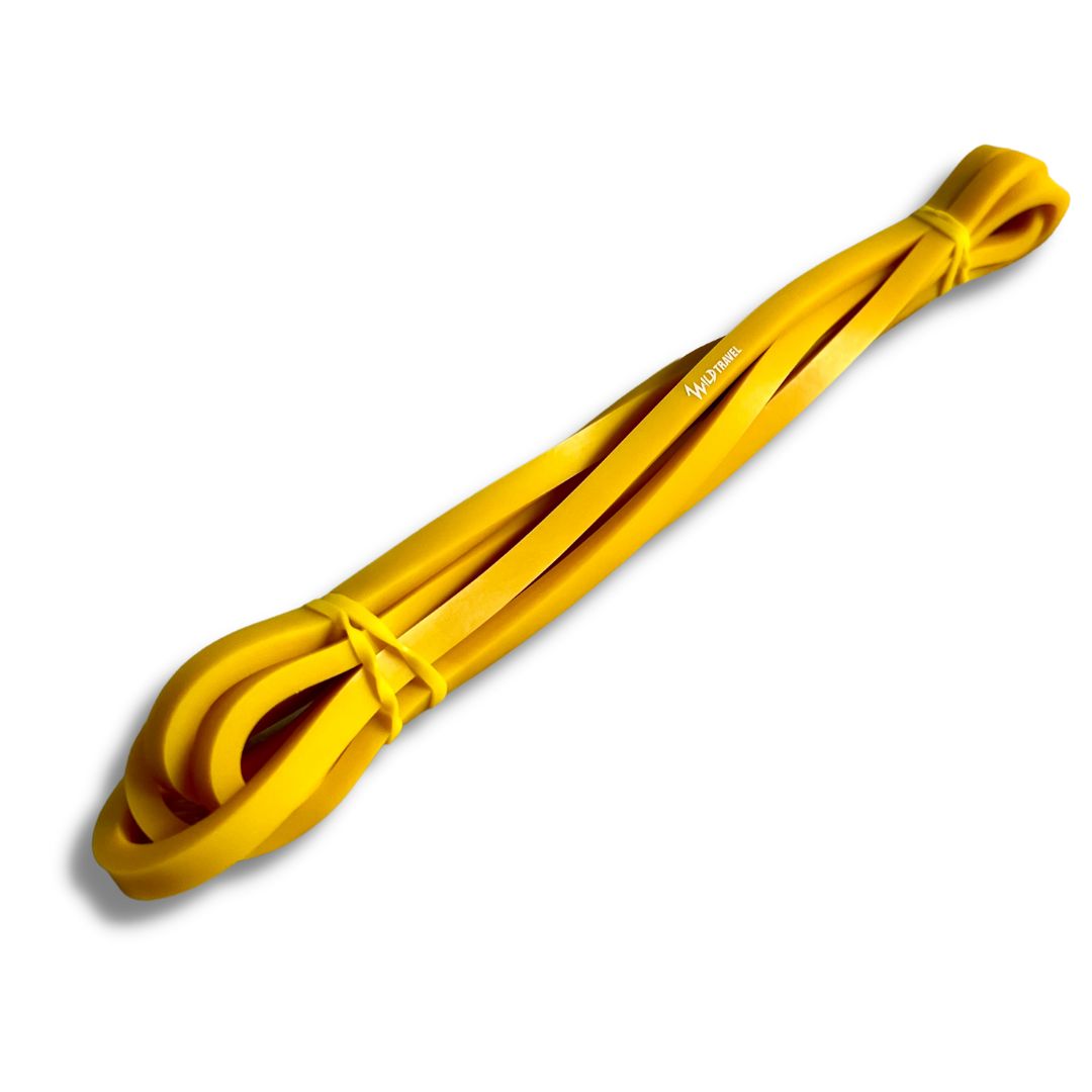 BANDA ELÁSTICA WILD TRAVEL POWER BANDS AMARILLA RESISTENCIA PULL UP GYM - 4