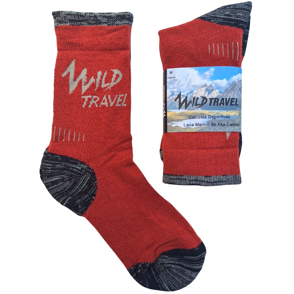 CALCETINES CALCETAS TREKKING LANA MERINO TE RMICAS DEPORTIVA - 4