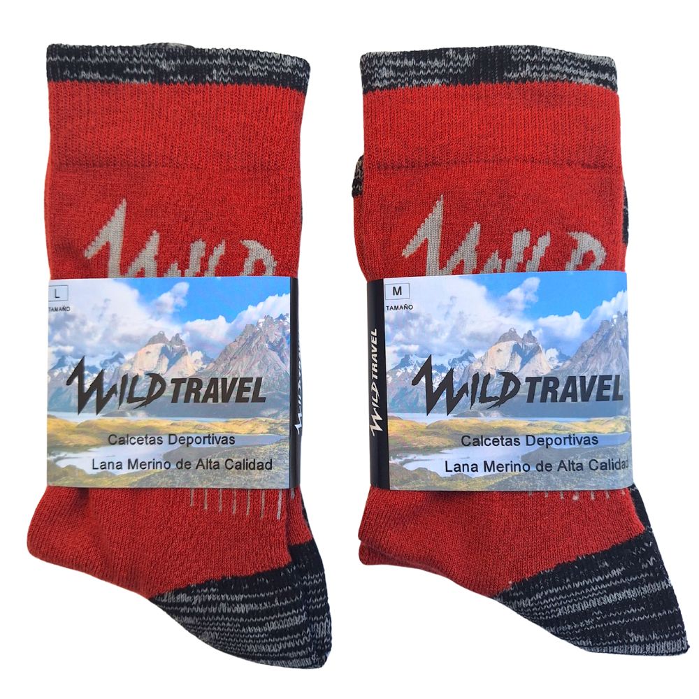 CALCETINES CALCETAS TREKKING LANA MERINO TE RMICAS DEPORTIVA - 6
