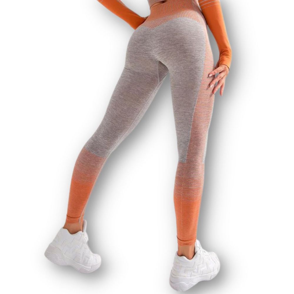 CONJUNTO MUJER WILD TRAVEL FITNESS GIMNASIO 2 PIEZAS MANGA LARGA SIN COSTURAS - 4