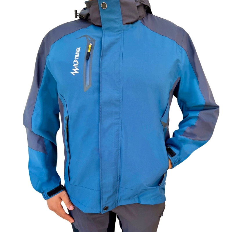 CHAQUETA CORTAVIENTO IMPERMEABLE PREMIUM WILD TRAVEL - 1