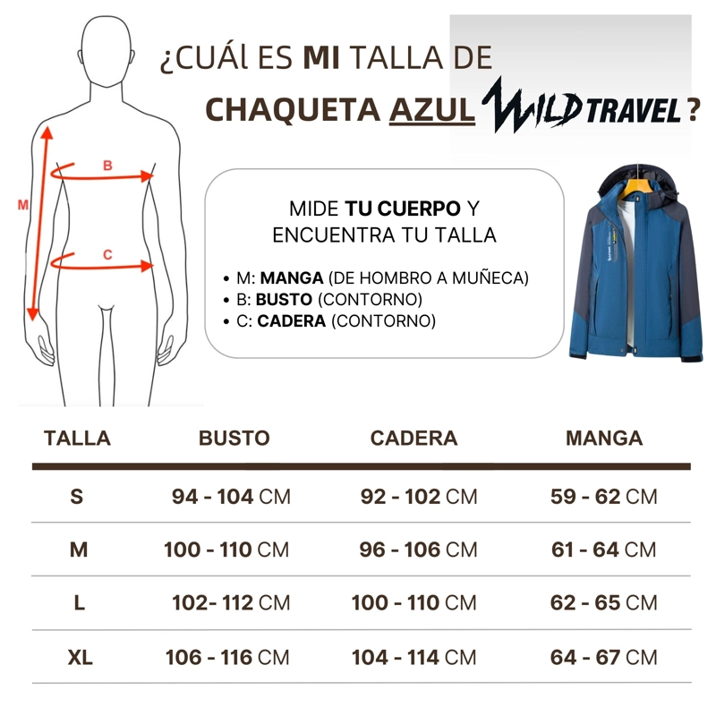 CHAQUETA CORTAVIENTO IMPERMEABLE PREMIUM WILD TRAVEL - 8
