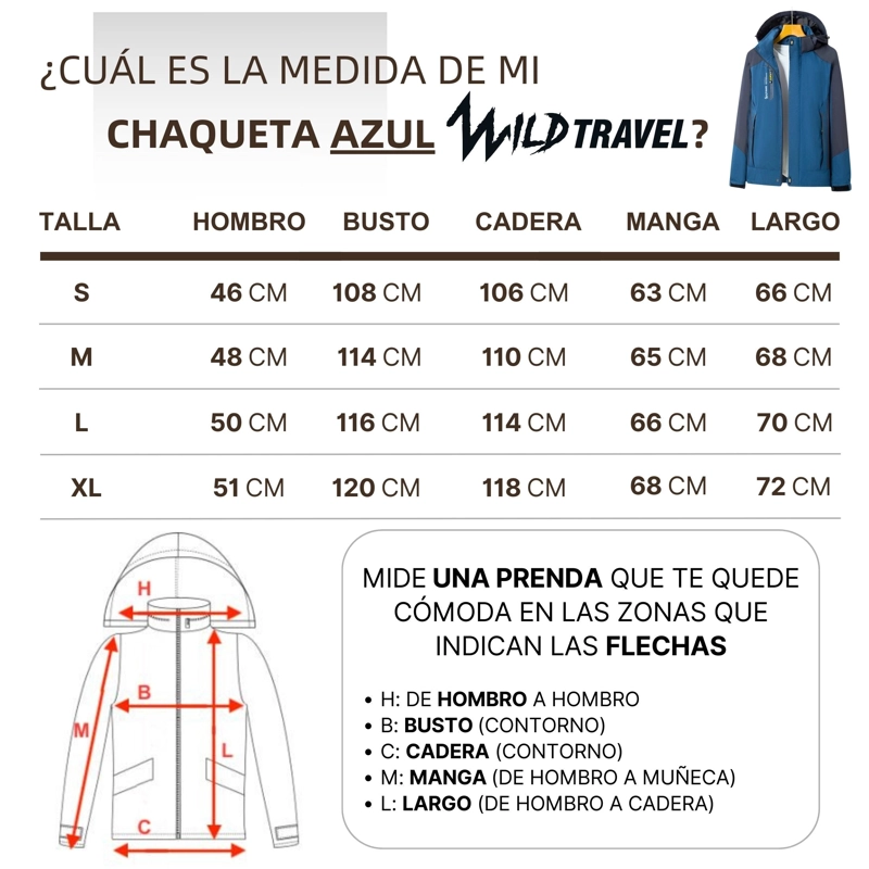 CHAQUETA CORTAVIENTO IMPERMEABLE PREMIUM WILD TRAVEL - 9