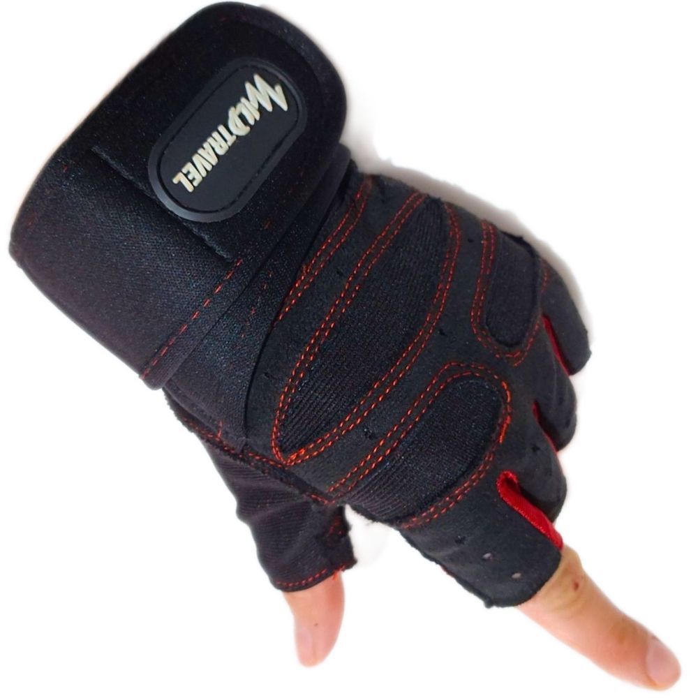 GUANTES PESAS Y ENTRENAMIENTO MICROFIBRA WILD TRAVEL GIMNASIO EJERCICIO - 1