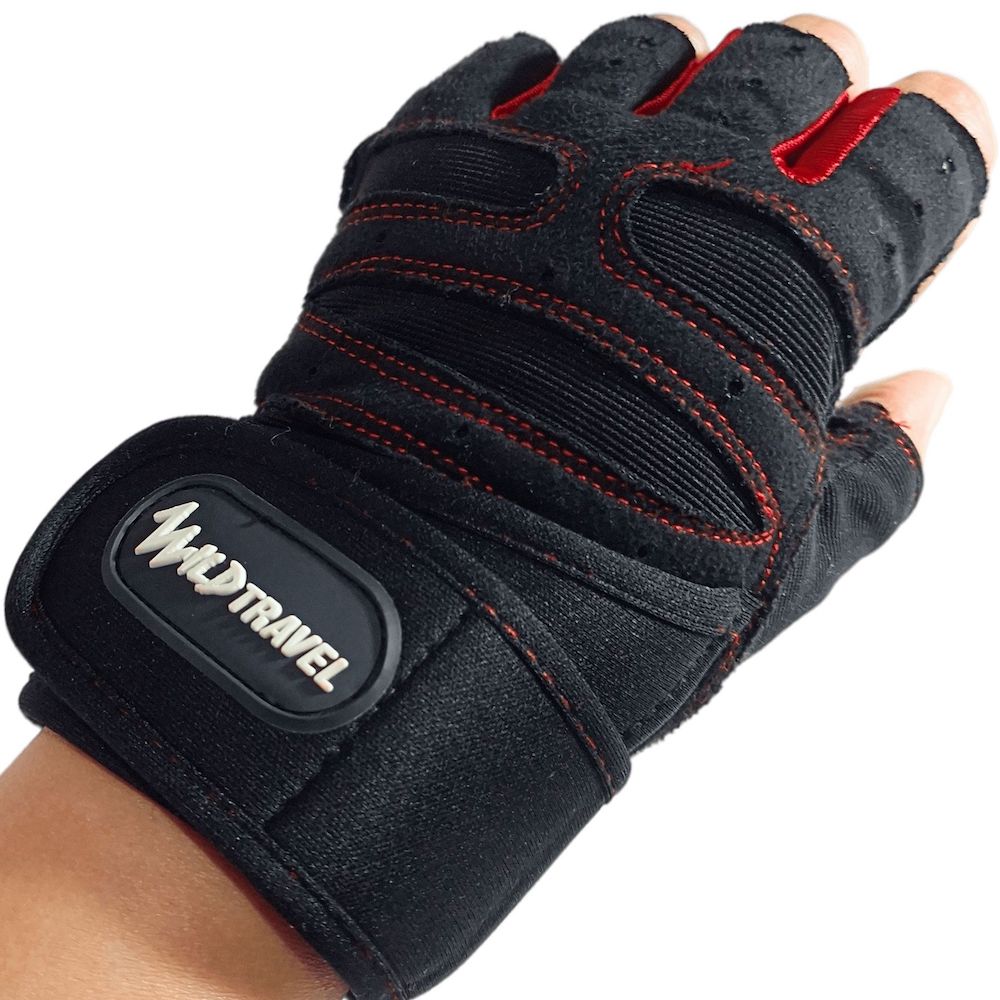 GUANTES PESAS Y ENTRENAMIENTO MICROFIBRA WILD TRAVEL GIMNASIO EJERCICIO - 4