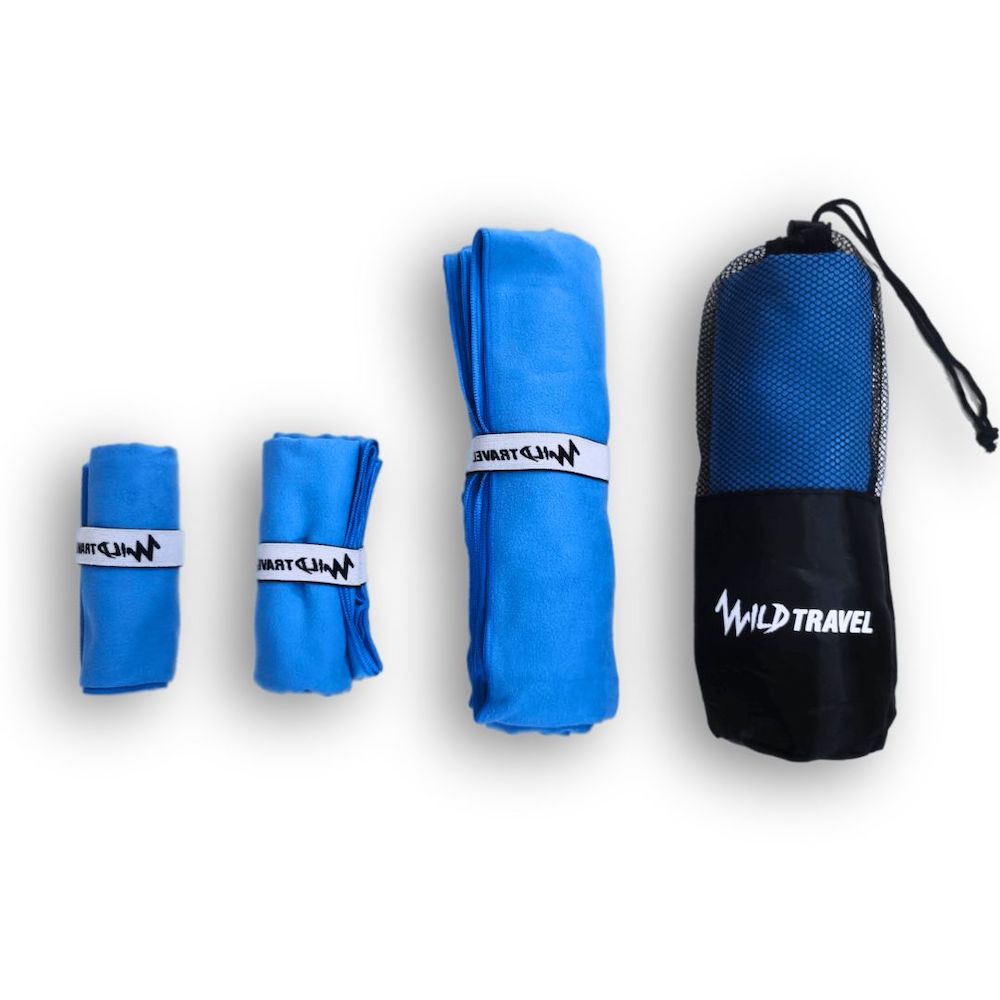 PACK WILD TRAVEL 3 TOALLA MICROFIBRA ABSORCIÓN SECADO RÁPIDO - 3