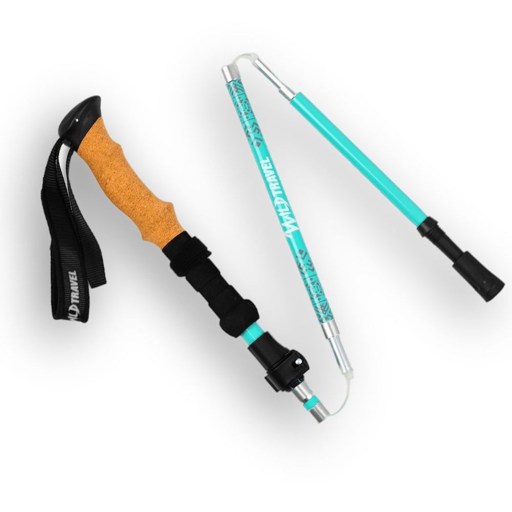 PACK BASTONES TREKKING WILD TRAVEL ALUMINIO PLEGABLES 2 UNIDADES - 3