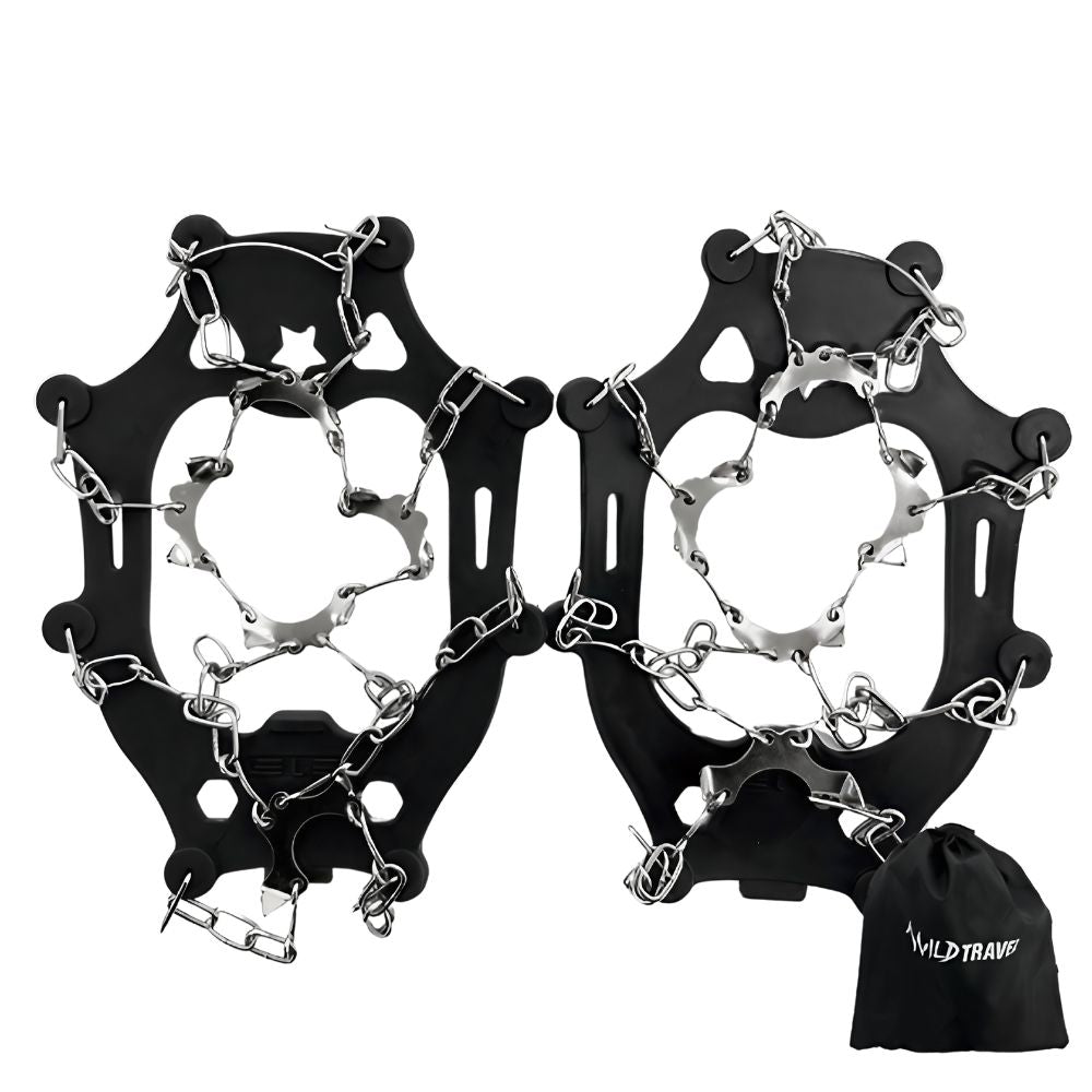 CRAMPONES ANTIDESLIZANTES MONTAÑA HIELO Y NIEVE WILD TRAVEL - 2