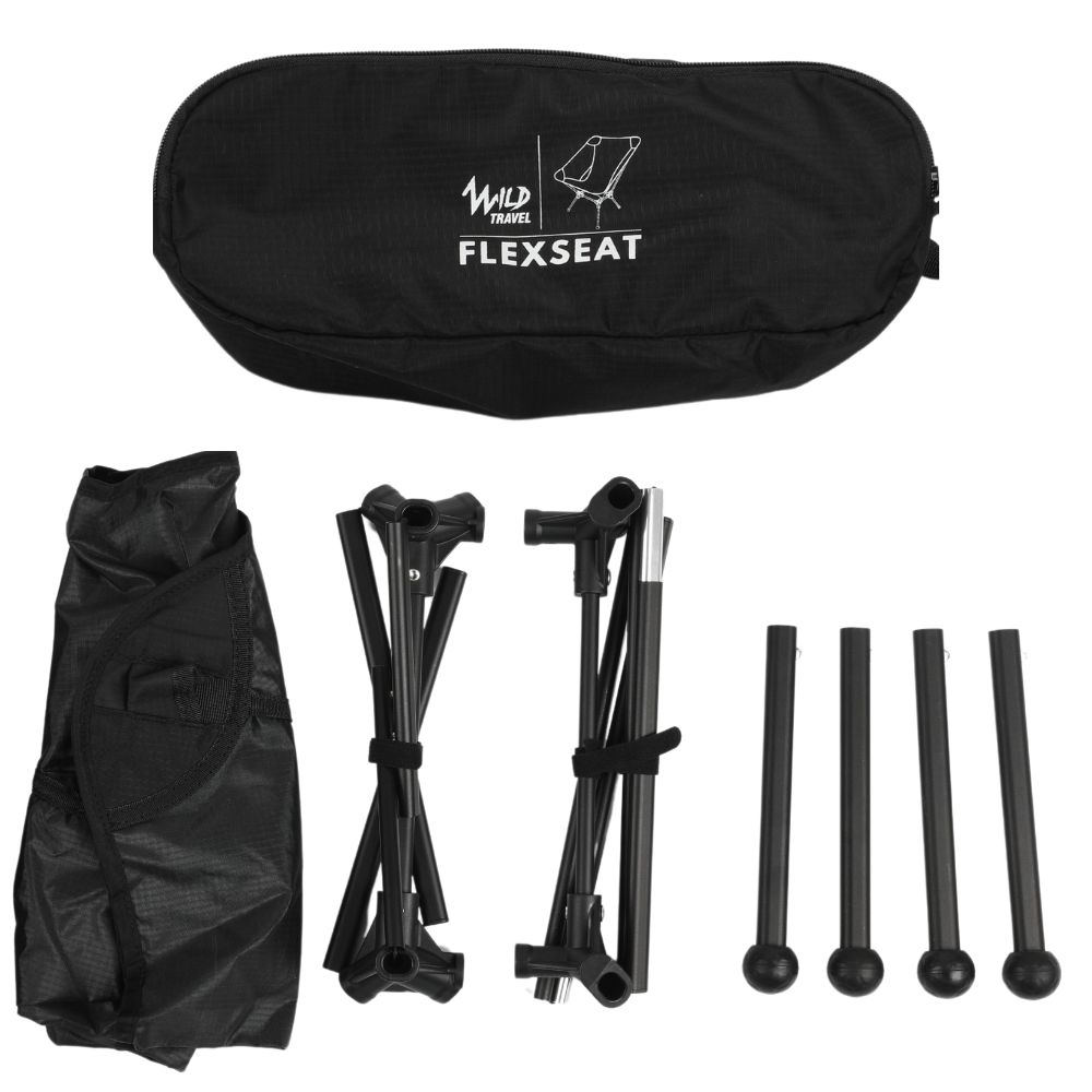 SILLA PLEGABLE LIGERA TREKKING Y CAMPING FLEXSEAT WILDTRAVEL - 2