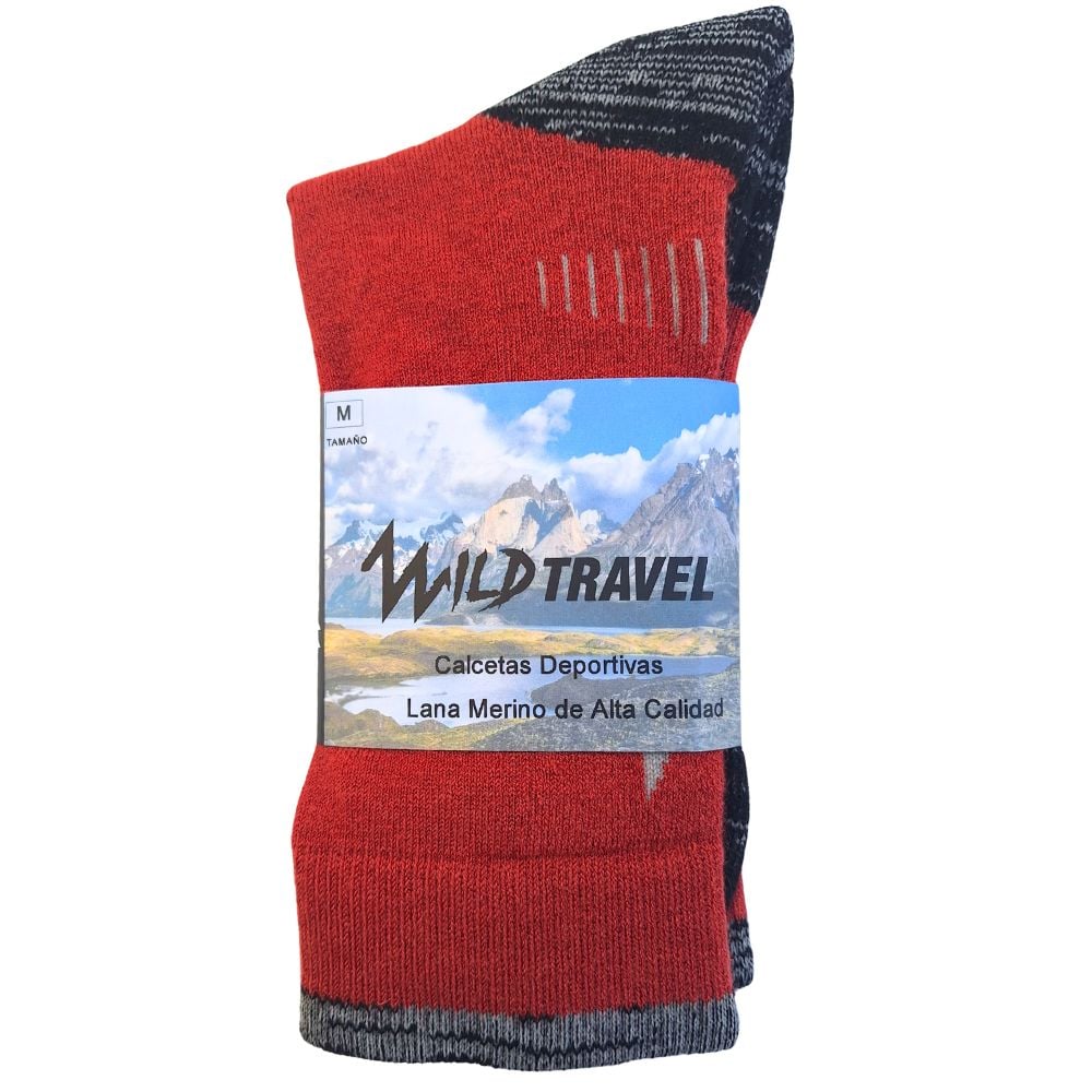 CALCETINES CALCETAS TREKKING LANA MERINO TE RMICAS DEPORTIVA - 3