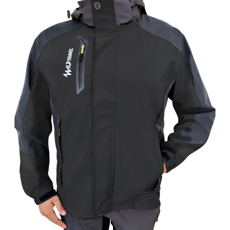 CHAQUETA CORTAVIENTO IMPERMEABLE PREMIUM WILD TRAVEL - 1