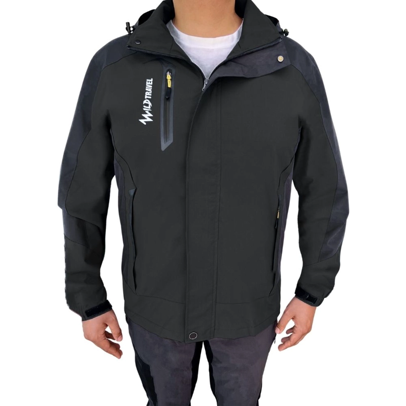 CHAQUETA CORTAVIENTO IMPERMEABLE PREMIUM WILD TRAVEL - 2