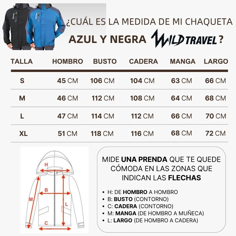 CHAQUETA CORTAVIENTO IMPERMEABLE PREMIUM WILD TRAVEL - 5