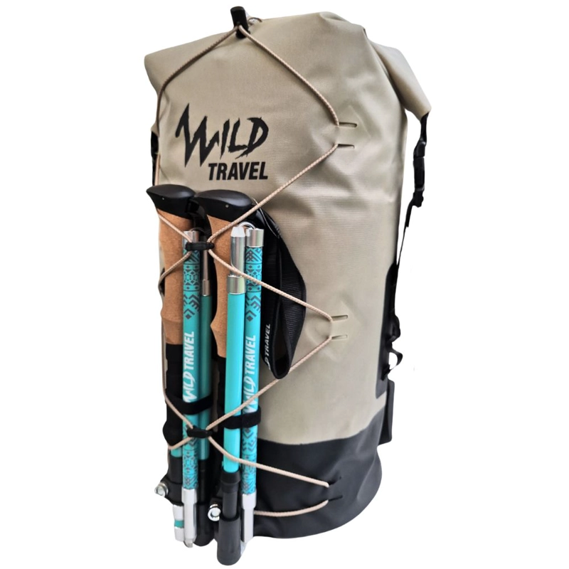 MOCHILA IMPERMEABLE DRYBAG 30L BOLSO SECO OUTDOOR WATERPROOF TIPO ESTANCA WILD TRAVEL - 4