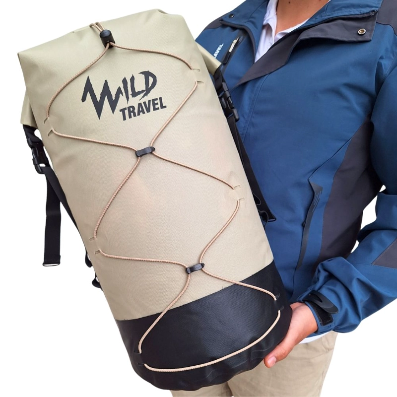 MOCHILA IMPERMEABLE DRYBAG 30L BOLSO SECO OUTDOOR WATERPROOF TIPO ESTANCA WILD TRAVEL - 8