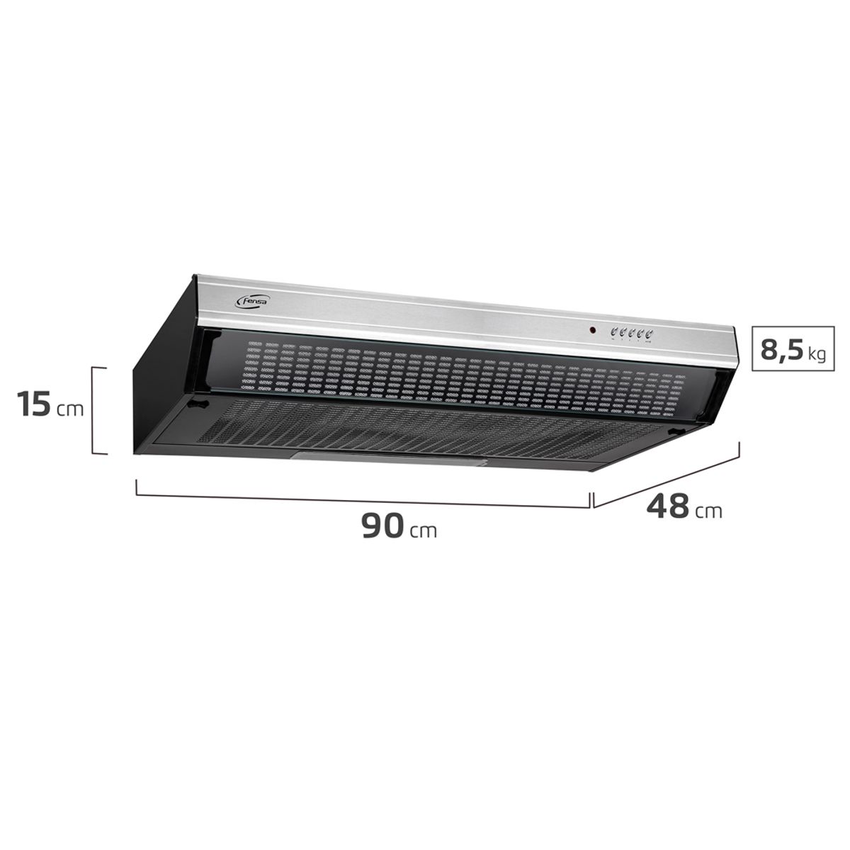Campana de Cocina Extractora 90cm Double Function FX U6190 - 2