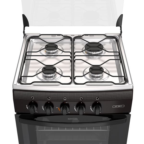 Cocina a Gas 4 Platos Mademsa Tapa Cubierta MV 210 T Negra - 4