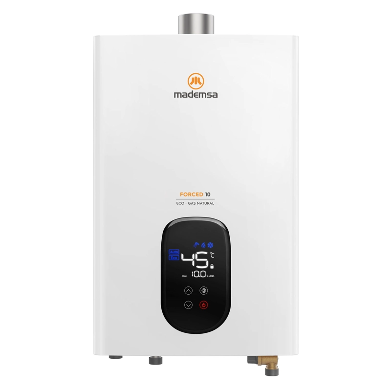 CALEFONT A GAS NATURAL 10 L MADEMSA TIRO FORZADO FORCED 10 ECO - 1
