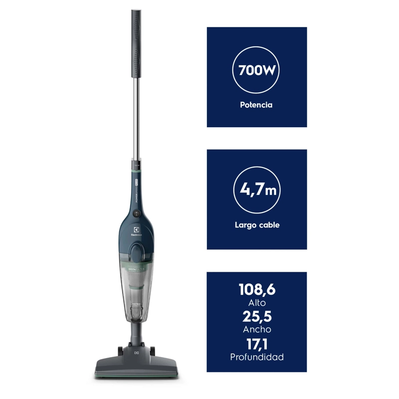 ASPIRADORA VERTICAL ELECTROLUX FILTRO HEPA Y CABLE 5M STK14 - 4