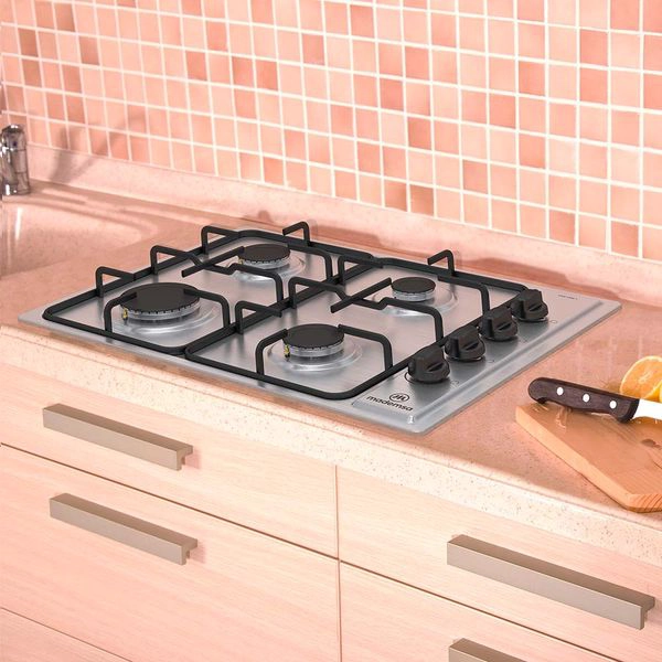 ENCIMERA A GAS MADEMSA 4 PLATOS MCE 435E T ENCENDIDO ELÉCTRICO INOXIDABLE - 6