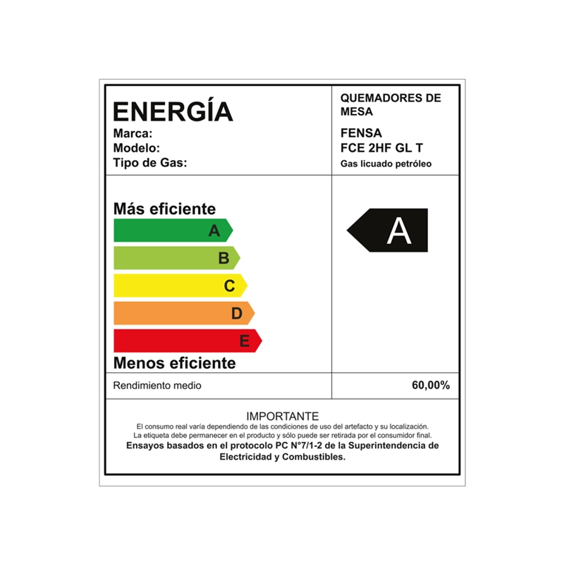 ENCIMERA A GAS LICUADO FENSA 2 PLATOS FCE 2HF GL T ENCENDIDO ELÉCTRICO INOXIDABLE - 3
