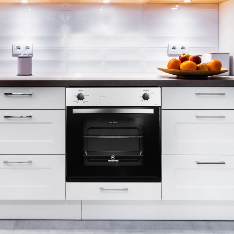 HORNO EMPOTRABLE MADEMSA M SPAZIO110 A ELÉCTRICO 66L TIMER M SPAZIO 110A GRIS - 8