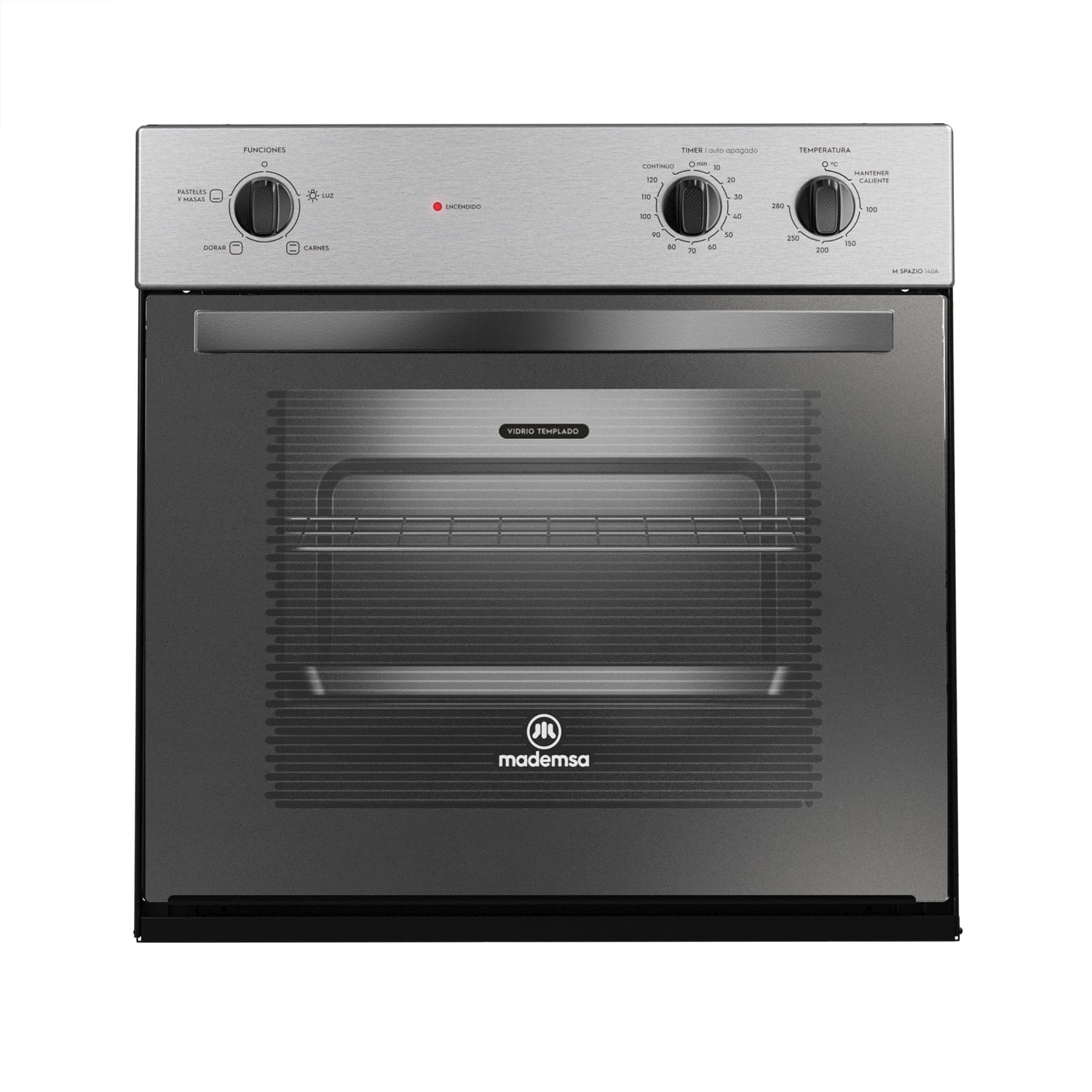HORNO EMPOTRABLE MADEMSA M SPAZIO140 A ELÉCTRICO 66L TIMER M SPAZIO 140A NEGRO - 1