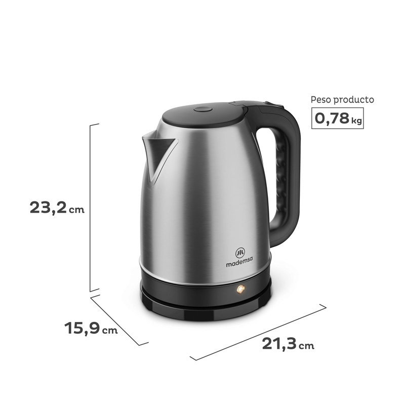 HERVIDOR ELE CTRICO MADEMSA 1,8L CON APAGADO AUTOMATICO MEK10 - 2