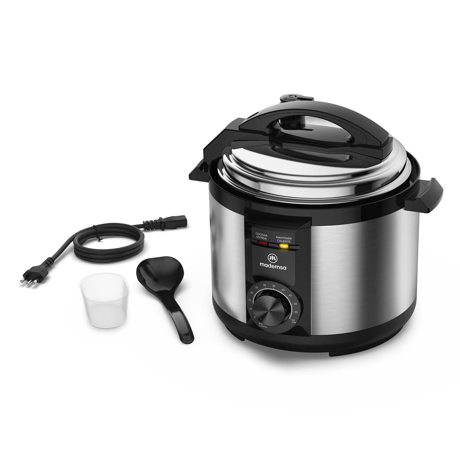 Olla Eléctrica Multicocción Mademsa 5L Temporizador MPC10 - 6