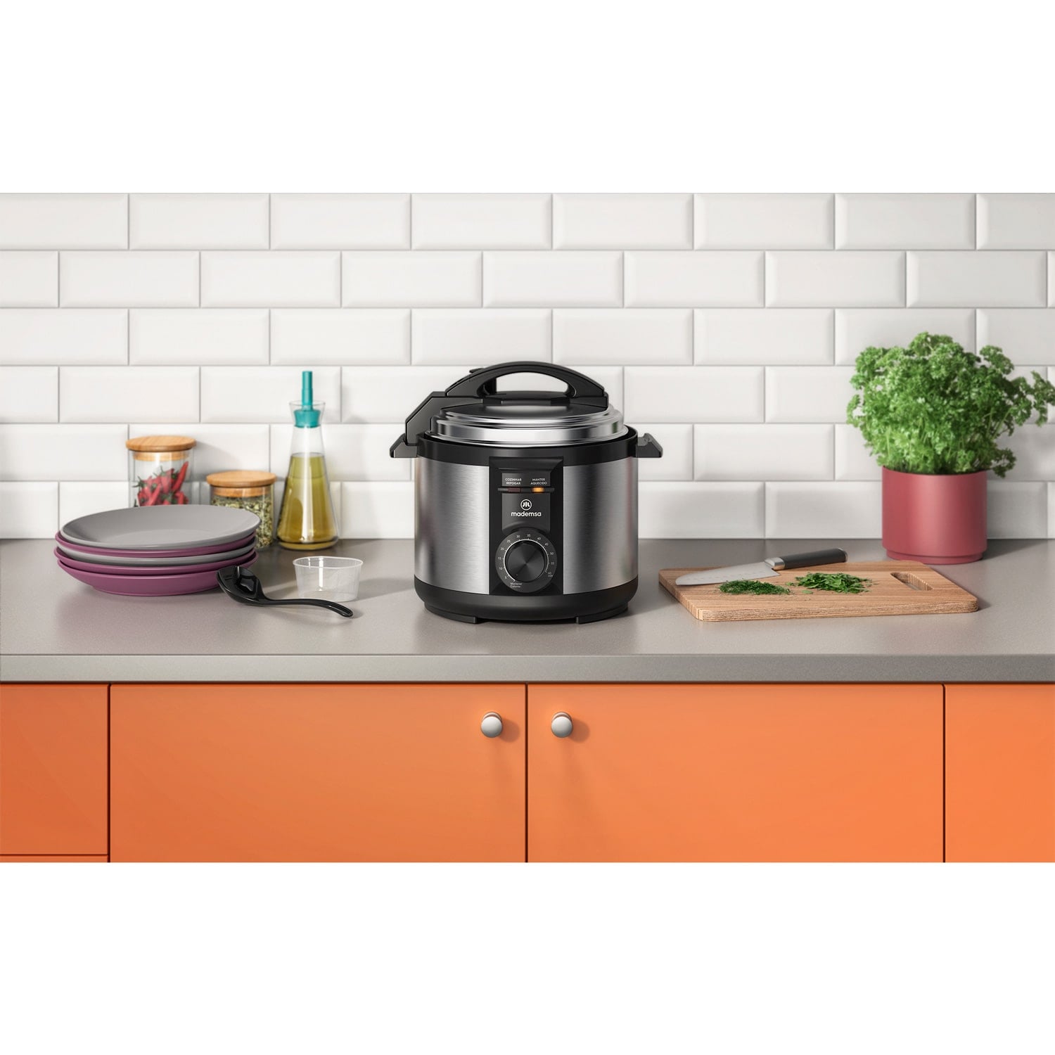 Olla Eléctrica Multicocción Mademsa 5L Temporizador MPC10 - 8
