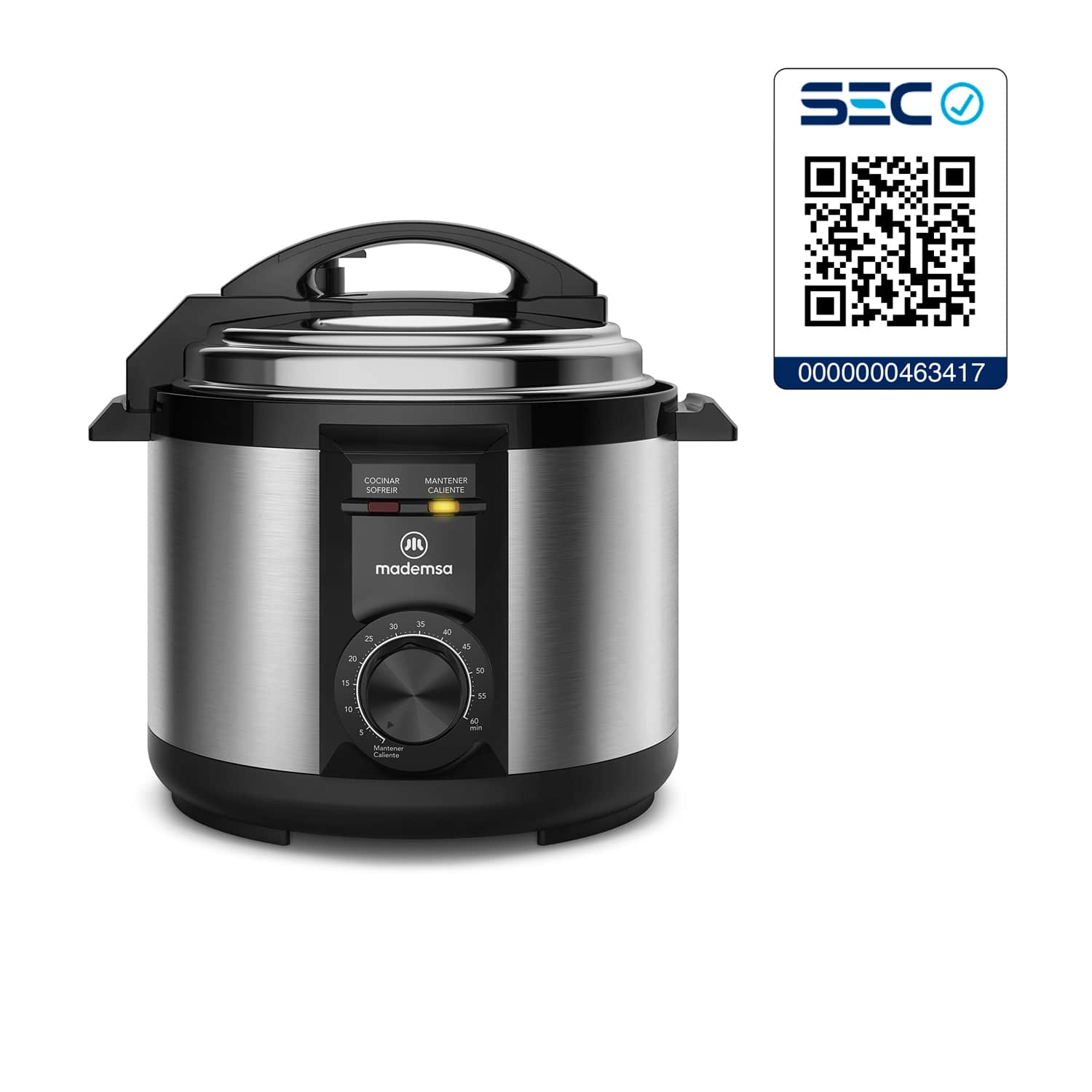 Olla Eléctrica Multicocción Mademsa 5L Temporizador MPC10 - 9