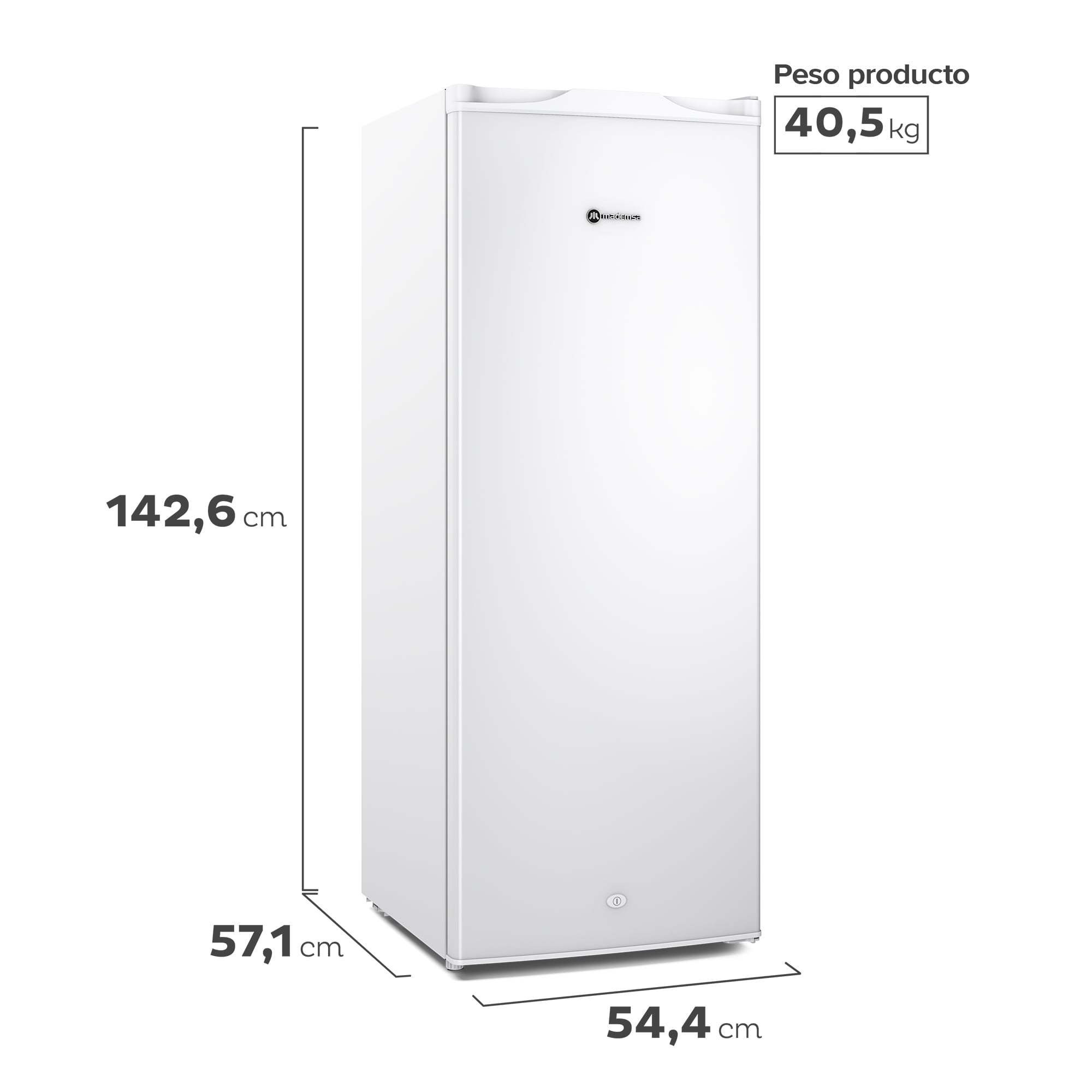 Congelador Freezer Vertical 168L Frío Directo MFV645B - 4