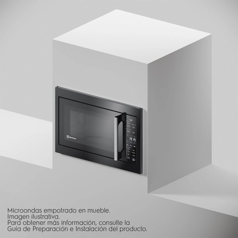 MICROONDAS EMPOTRABLE ELECTROLUX 32 LITROS DIGITAL GRILL ME3EP NEGRO - 4