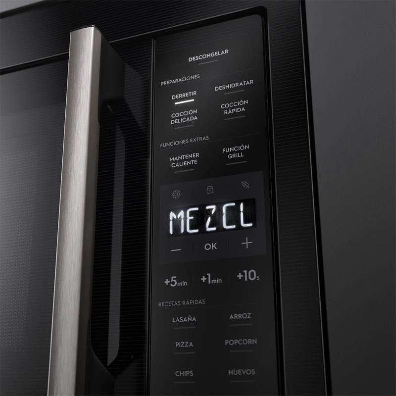 MICROONDAS EMPOTRABLE ELECTROLUX 32 LITROS DIGITAL GRILL ME3EP NEGRO - 6