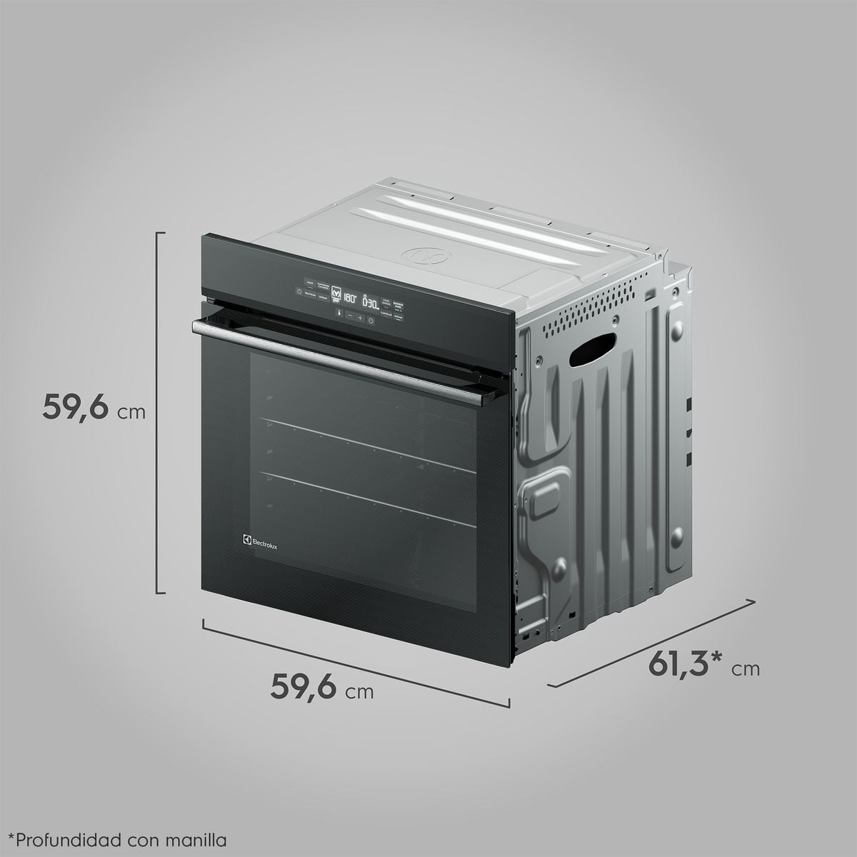 HORNO EMPOTRABLE ELECTROLUX OE8EF ELÉCTRICO 80 LITROS FOODSENSOR - 4