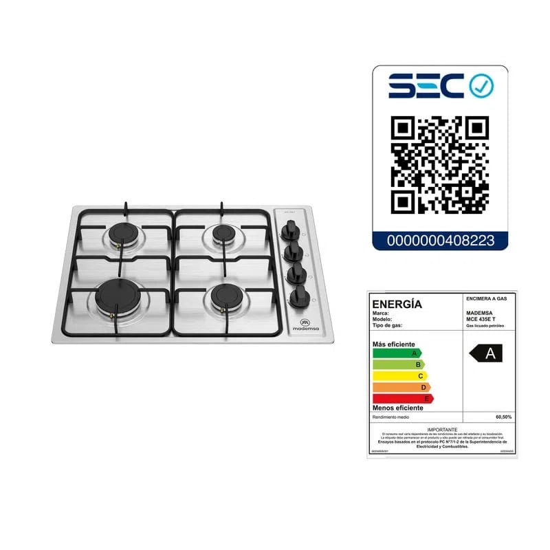 COMBO ENCIMERA MCE 435E T + HORNO EMPOTRABLE M SPAZIO 110A + CAMPANA MX-U 160S - 7
