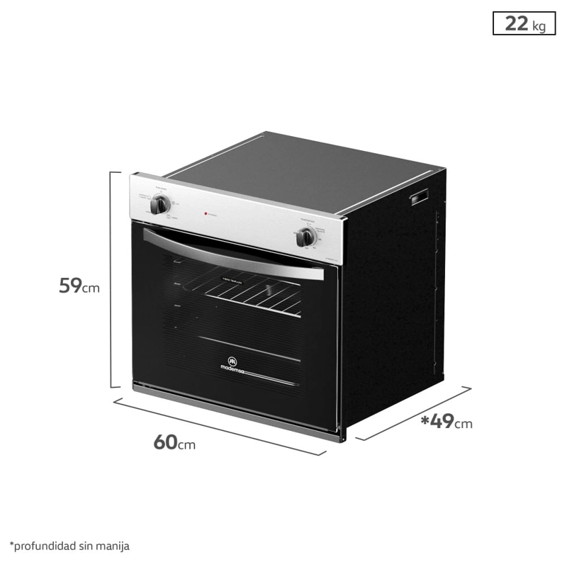 COMBO ENCIMERA MCE 435E T + HORNO EMPOTRABLE M SPAZIO 110A + CAMPANA MX-U 160S - 2