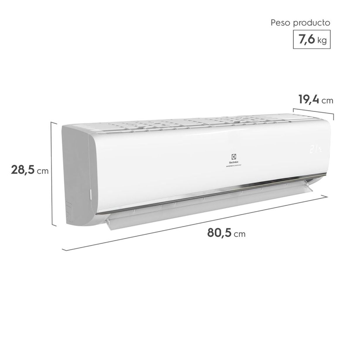 AIRE ACONDICIONADO EFFICIENT INVERTER 9000 BTU - ELECTROLUX - 4