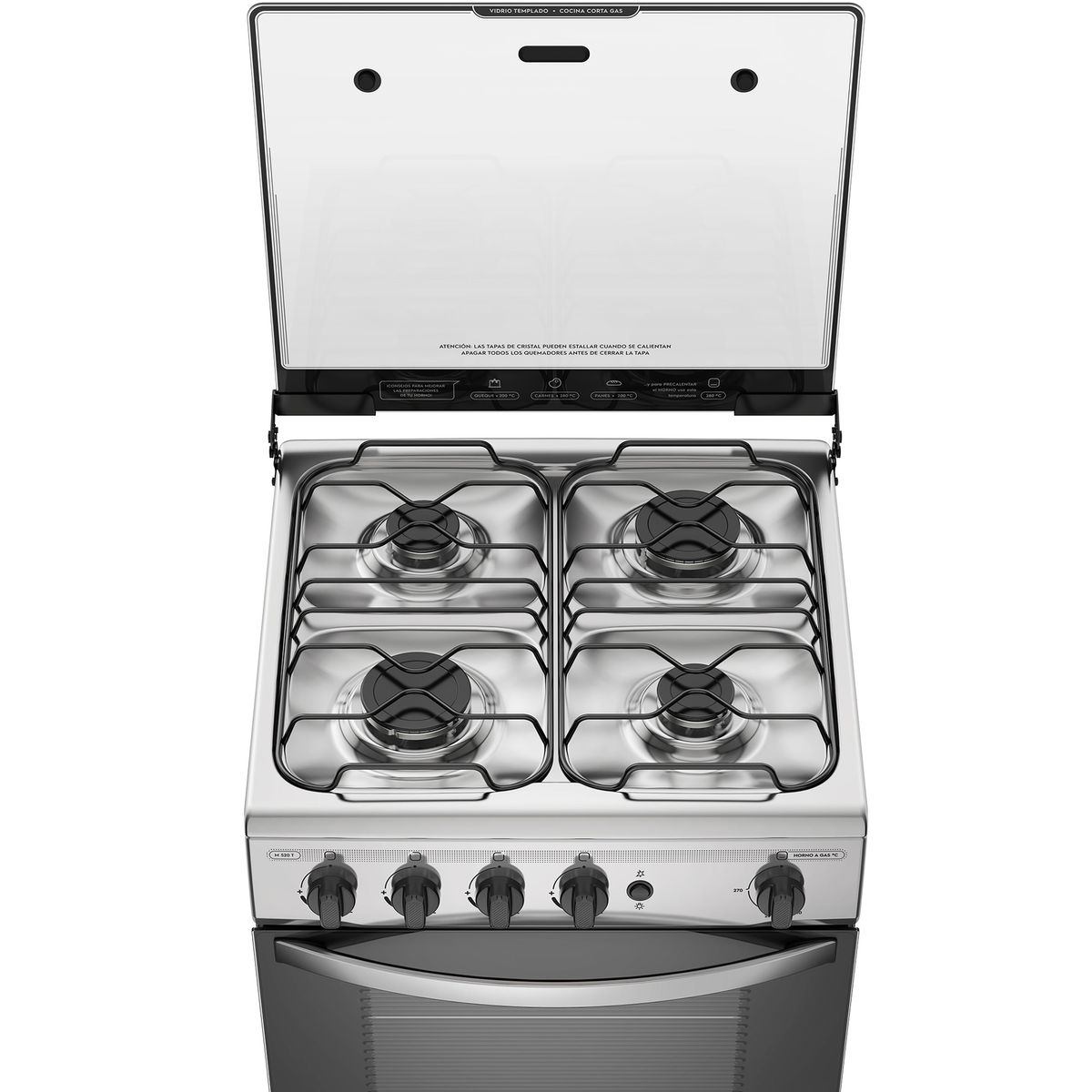 Cocina a Gas 4 Platos Mademsa Botón de Encendido M 520 T - 5