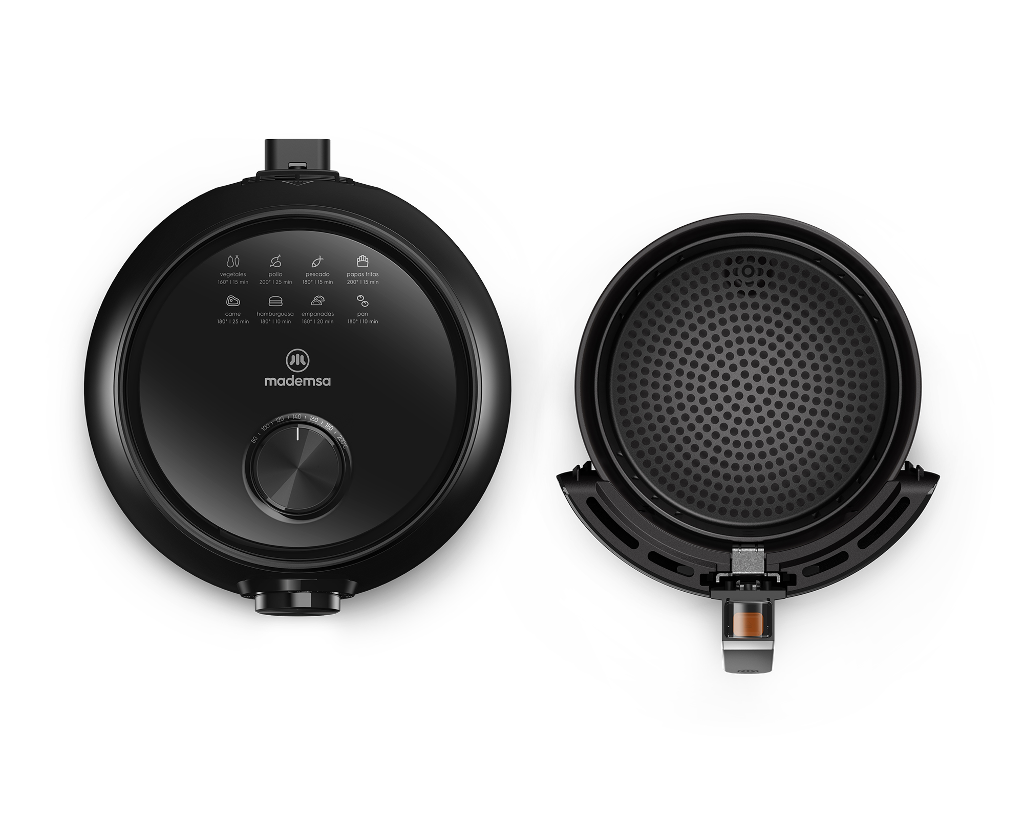 FREIDORA DE AIRE MADEMSA 4,6 L CON TEMPORIZADOR 1400W MAF15 - 6