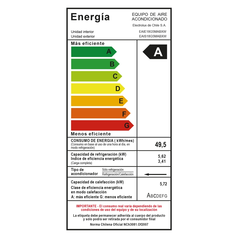 AIRE CONDICIONADO ELECTROLUX INVERTER 18.000 BTUS FRIO/CALOR - 3