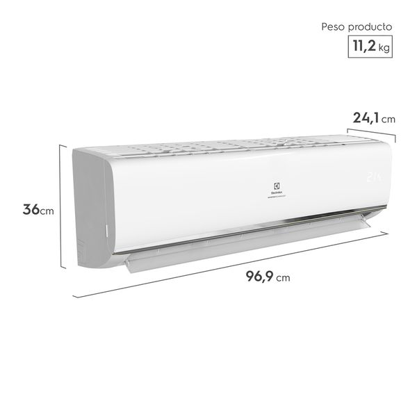 AIRE CONDICIONADO ELECTROLUX INVERTER 18.000 BTUS FRIO/CALOR - 5