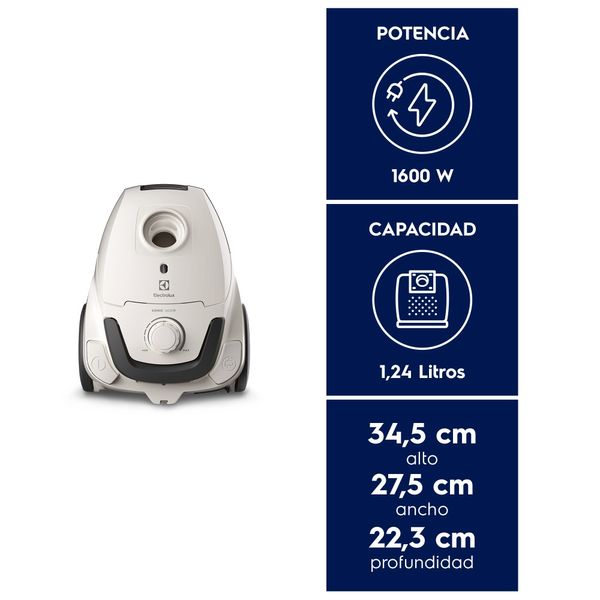 Aspiradora con Bolsa Electrolux 1600W Sonic BGG10 - 3