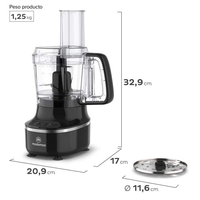PROCESADOR DE ALIMENTOS 3 EN 1 MFP500 - MADEMSA - 2