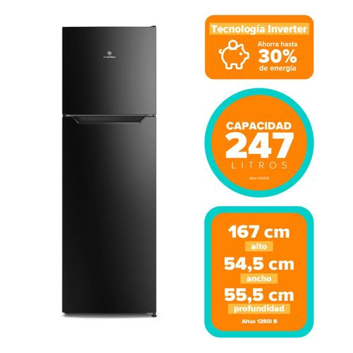 REFRIGERADOR MADEMSA 247L NO FROST TOP FREEZER INVERTER ALTUS 1250 B - 3