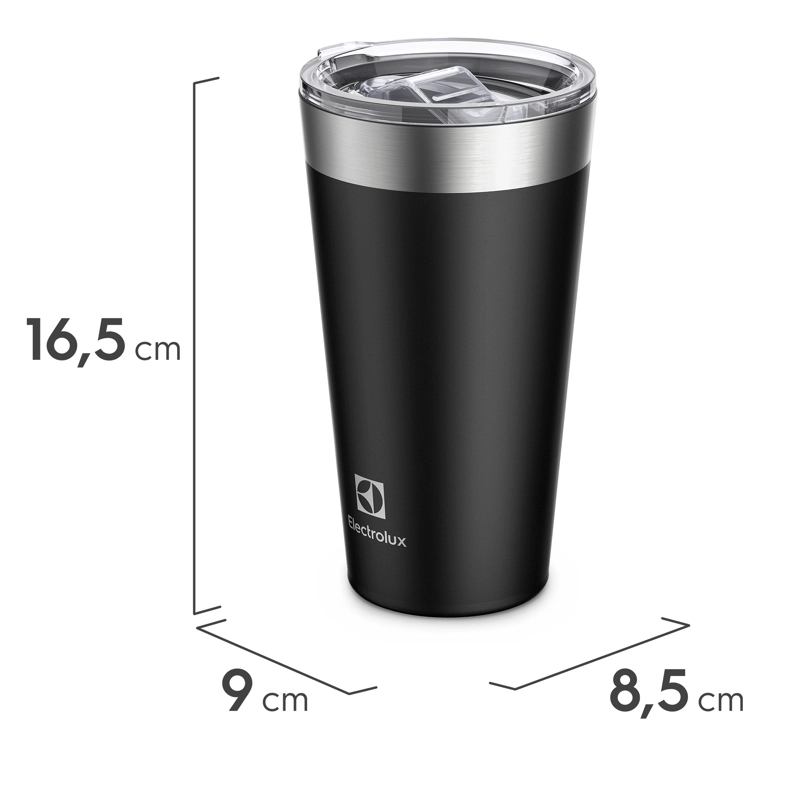 VASO TE RMICO MUG ELECTROLUX 560 ML CON TAPA SENSE NEGRO - 3